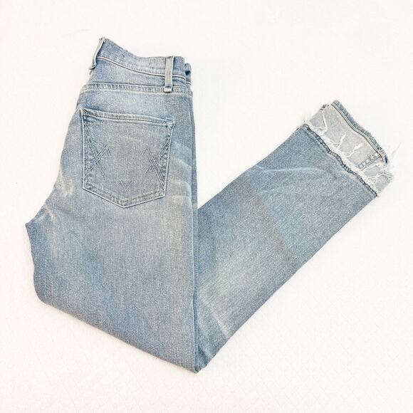 McGuire Vintage Slim Light Wash Frayed Hen Denim Jeans Size 25 - Picture 9 of 9